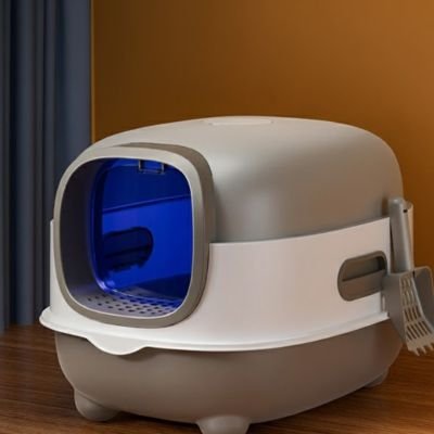 Bac à litière chat | Anti - odeurs - Château Miaou