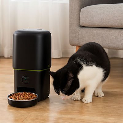 Distributeur automatique croquettes Chat | SmartFeeder - Château Miaou
