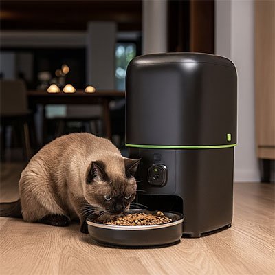 Distributeur automatique croquettes Chat | SmartFeeder - Château Miaou