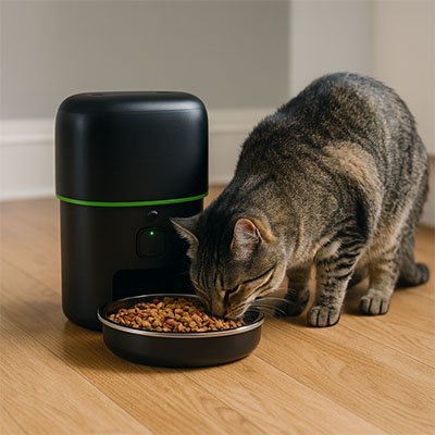 Distributeur automatique croquettes Chat | SmartFeeder - Château Miaou