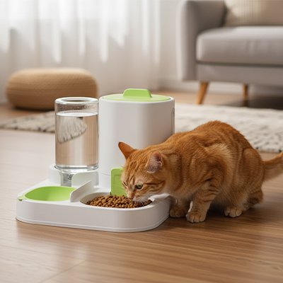Distributeur de croquettes pour Chat | AutoFeed - Château Miaou