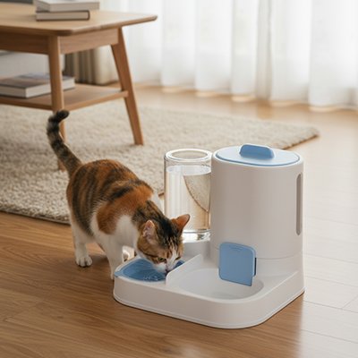 Distributeur de croquettes pour Chat | AutoFeed - Château Miaou