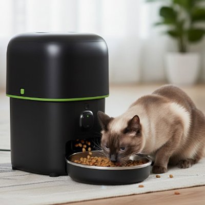 Distributeur de croquettes pour Chat | Automatique - Château Miaou