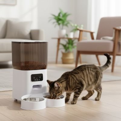 Distributeur de croquettes pour chat | Programmable - Château Miaou
