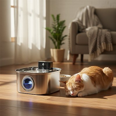 Fontaine à eau Chat | Fresh&Pure - Château Miaou